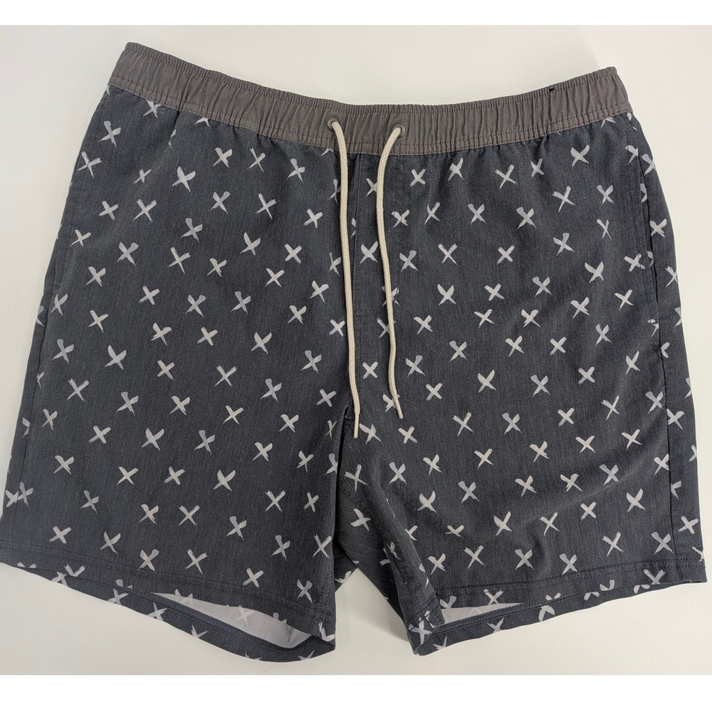 Jack O'Neill Surfing Mens‎ Board Shorts Gray White X Print Swim Trunks Size L